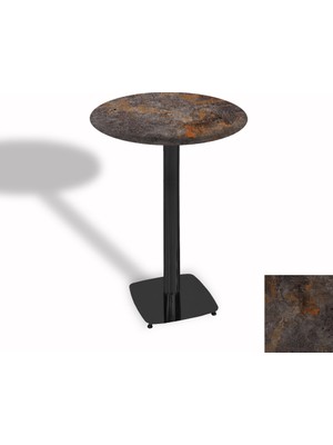 Dockers Bistro Masa Tokyo Esb - (Werzalit, Wermodin ve Allzalit Tabla 70 cm Çap) - Metalic Oxid 3