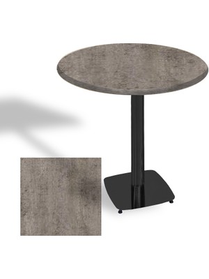 Dockers Tokyo Yuvarlak Masa (Esb) Çap 90CM - (Werzalit, Wermodin ve Allzalit Tabla) - Kahve Oxid