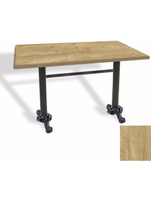 Dockers Çipa Döküm Ayak Masa 80X140 cm - (Werzalit, Wermodin ve Allzalit Tabla) - Avalon Pine