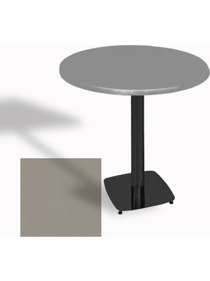 Dockers Tokyo Yuvarlak Masa (Esb) Çap 60CM - (Werzalit, Wermodin ve Allzalit Tabla) - Koyu Gri