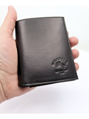 Willpolo Hakiki Dana Derisi Dikey Büyük Boy Cüzdan Kartlık (11.5x9.5cm)