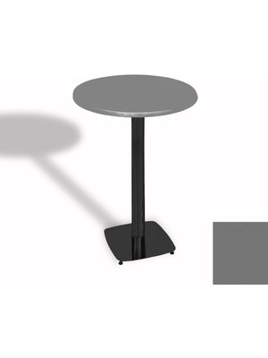 Dockers Bistro Masa Tokyo Esb - (Werzalit, Wermodin ve Allzalit Tabla 70 cm Çap) - Koyu Gri