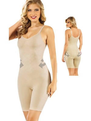 Bipamuk Tam Boy Kadın Korse Kıyafet Altında Iz Yapmaz Şekillendirici Vücut Korse