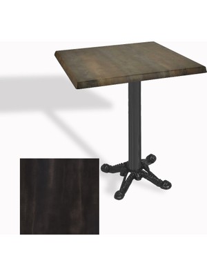 Dockers Çipa Döküm Ayak Kare Masa 80X80 cm - (Werzalit, Wermodin ve Allzalit Tabla) - Rocked