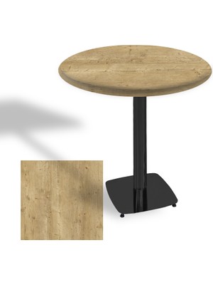 Dockers Tokyo Yuvarlak Masa (Esb) Çap 80CM - (Werzalit, Wermodin ve Allzalit Tabla) - Avalon Pine