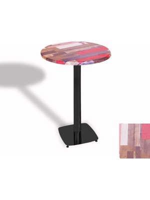 Dockers Bistro Masa Tokyo Esb - (Werzalit, Wermodin ve Allzalit Tabla 60 cm Çap) - Redwood