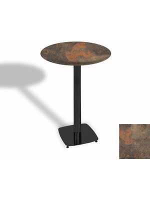 Dockers Bistro Masa Tokyo Esb - (Werzalit, Wermodin ve Allzalit Tabla 60 cm Çap) - Metalic Oxid 1