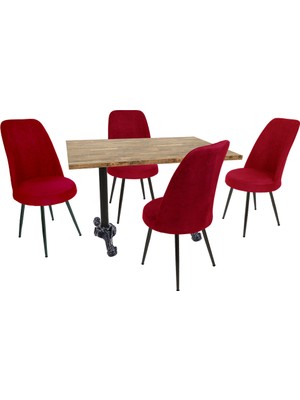 Dockers Çipa Laminat - Saray Masa Takımı - Kırmızı