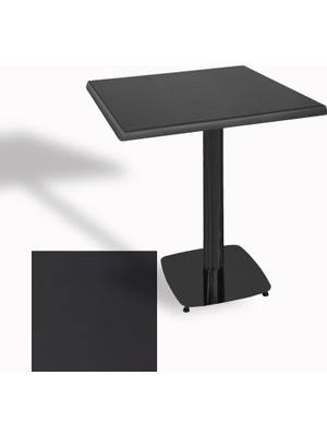 Dockers Tokyo Kare Masa (Esb) 70X70 cm - (Werzalit, Wermodin ve Allzalit Tabla) - Siyah