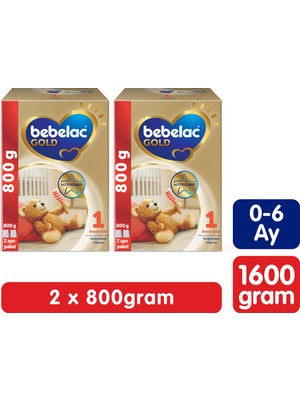 Bebelac Gold 1 Devam Sütü 0-6 Ay 800 Gr X 2 Adet 1600 Gr
