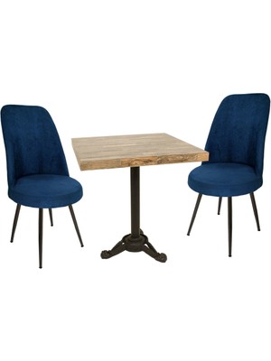 Dockers Çipa Laminat Kare - Saray 2li Masa Takımı - Lacivert