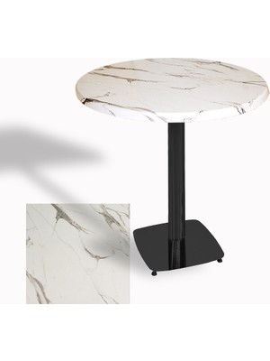 Dockers Tokyo Yuvarlak Masa (Esb) Çap 80CM - (Werzalit, Wermodin ve Allzalit Tabla) - Afyon Mermer