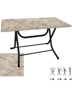 Dockers Klasik Katlanır Masa 80X120 cm - (Werzalit, Wermodin ve Allzalit Tabla) - Scala Marble