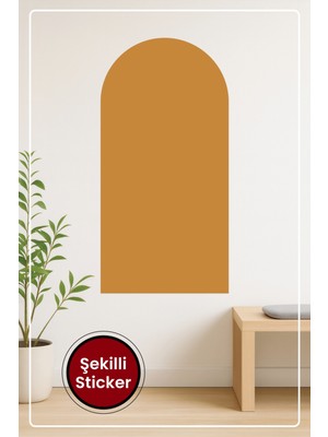 KOSS Dijital Oval Şekilli Bohem Tarzı Safran Alevi Sarı Dekoratif Duvar Sticker Ev Ofis Salon Hol Süs