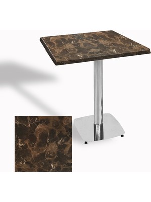 Dockers Tokyo Kare Masa (Kromnikel) 60X60 cm - (Werzalit, Wermodin ve Allzalit Tabla) - Karacabey Mermer