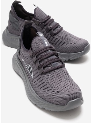 Ccway Erkek Triko Spor  Ayakkabı Füme Beyaz