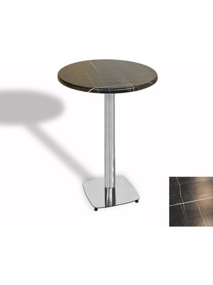 Dockers Bistro Masa Tokyo Kromnikel - (Werzalit, Wermodin ve Allzalit Tabla 70 cm Çap) - Palazzo