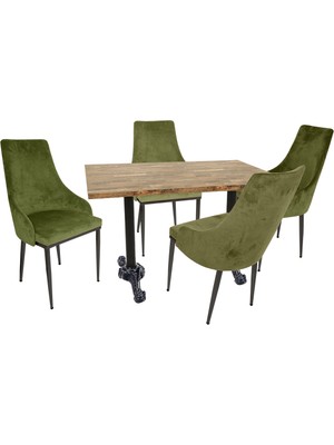 Dockers Çipa Laminat Stil Masa Takımı - Yeşil