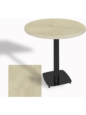 Dockers Tokyo Yuvarlak Masa (Esb) Çap 80CM - (Werzalit, Wermodin ve Allzalit Tabla) - Golden Marble