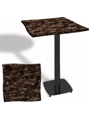 Dockers Dalgalı Kare Bistro Wermodin Masa 67X67 cm Tokyo Serisi (Esb) - Karacabey Mermer