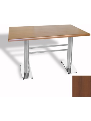 Dockers Tokyo Masa Kromnikel (Werzalit, Allzalit Yada Wermodin Tabla 80X140) - Koyu Ahşap