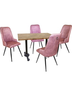 Dockers Çipa Laminat - Çırağan Masa Takımı - Pembe