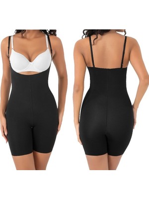 bipamuk Kadın Tam Boy Askılı Korse Lazer Kesim Dikişsiz Tam Boy Korse 2 Beden İnce Gösterir