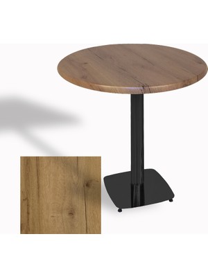 Dockers Tokyo Yuvarlak Masa (Esb) Çap 90CM - (Werzalit, Wermodin ve Allzalit Tabla) - Canyon Palace Oak