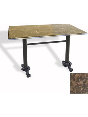 Dockers Çipa Döküm Ayak Masa 80X120 cm - (Werzalit, Wermodin ve Allzalit Tabla) - Karacabey Mermer