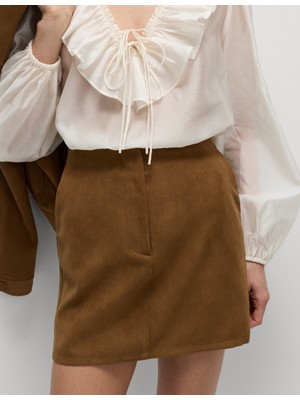 Marks & Spencer Süet Mini Etek