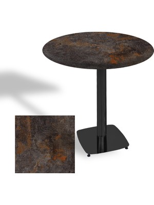 Dockers Tokyo Yuvarlak Masa (Esb) Çap 70CM - (Werzalit, Wermodin ve Allzalit Tabla) - Metalic Oxid 3