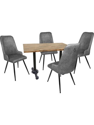 Dockers Çipa Laminat - Çırağan Masa Takımı - Füme