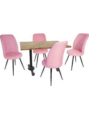 Dockers Çipa Laminat - Saray Masa Takımı - Pembe
