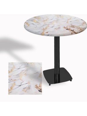 Dockers Tokyo Yuvarlak Masa (Esb) Çap 70CM - (Werzalit, Wermodin ve Allzalit Tabla) - Gold