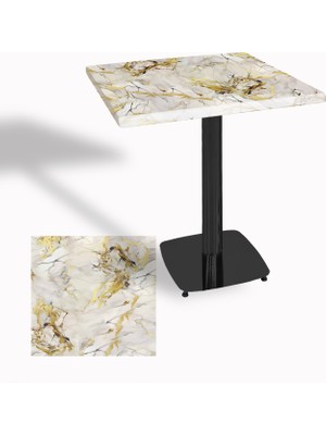 Dockers Tokyo Kare Masa (Esb) 60X60 cm - (Werzalit, Wermodin ve Allzalit Tabla) - Gold