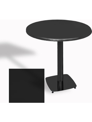 Dockers Tokyo Yuvarlak Masa (Esb) Çap 60CM - (Werzalit, Wermodin ve Allzalit Tabla) - Siyah
