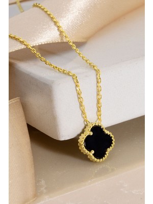 925 Ayar Gümüş Yonca Kolye