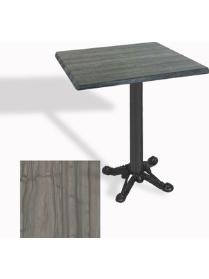 Dockers Çipa Döküm Ayak Kare Masa 80X80 cm - (Werzalit, Wermodin ve Allzalit Tabla) - Magma