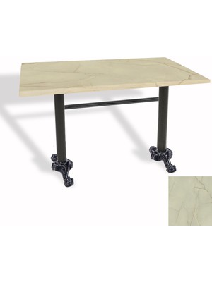 Dockers Çipa Döküm Ayak Masa 70X120 cm - (Werzalit, Wermodin ve Allzalit Tabla) - Golden Marble