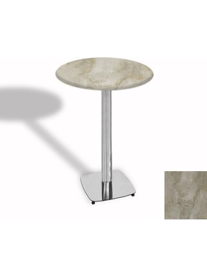 Dockers Bistro Masa Tokyo Kromnikel - (Werzalit, Wermodin ve Allzalit Tabla 60 cm Çap) - Irony