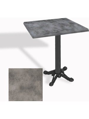 Dockers Çipa Döküm Ayak Kare Masa 70X70 cm - (Werzalit, Wermodin ve Allzalit Tabla) - Copperfield