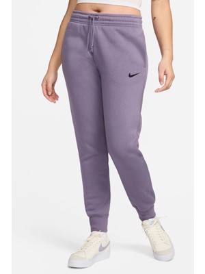Nike Sportswear Phoenix Fleece Standart Fit Mid Rise Jogger Kadın Eşofman Altı Mor
