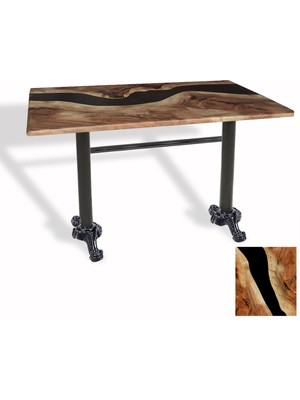 Dockers Çipa Döküm Ayak Masa 80X120 cm - (Werzalit, Wermodin ve Allzalit Tabla) - Epoxy