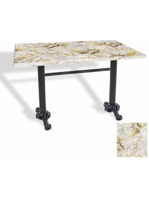 Dockers Çipa Döküm Ayak Masa 80X140 cm - (Werzalit, Wermodin ve Allzalit Tabla) - Gold