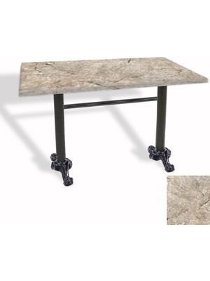 Dockers Çipa Döküm Ayak Masa 80X120 cm - (Werzalit, Wermodin ve Allzalit Tabla) - Scala Marble