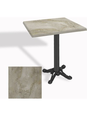 Dockers Çipa Döküm Ayak Kare Masa 70X70 cm - (Werzalit, Wermodin ve Allzalit Tabla) - Irony