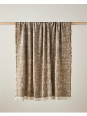 Vintage Paisley Koltuk Şalı 140X170 cm Yeşil