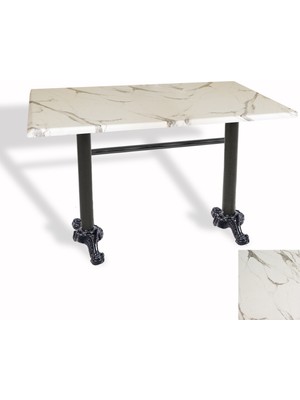 Dockers Çipa Döküm Ayak Masa 70X120 cm - (Werzalit, Wermodin ve Allzalit Tabla) - Afyon Mermer