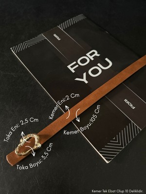 Fiori Tasarım Çubuk Toka Ince Kadın Kemeri, Ceket Kemeri, Gömlek Kemeri, Elbise Kemeri