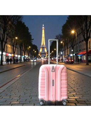 Kapella Accord Kırılmaz Pp Valiz Pudra Pembe Kabin Boy